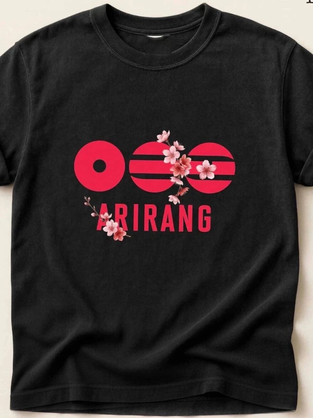 Arirang BTS Logo World Tour 2026 Floral Bangtan 2026 Concert T Shirt